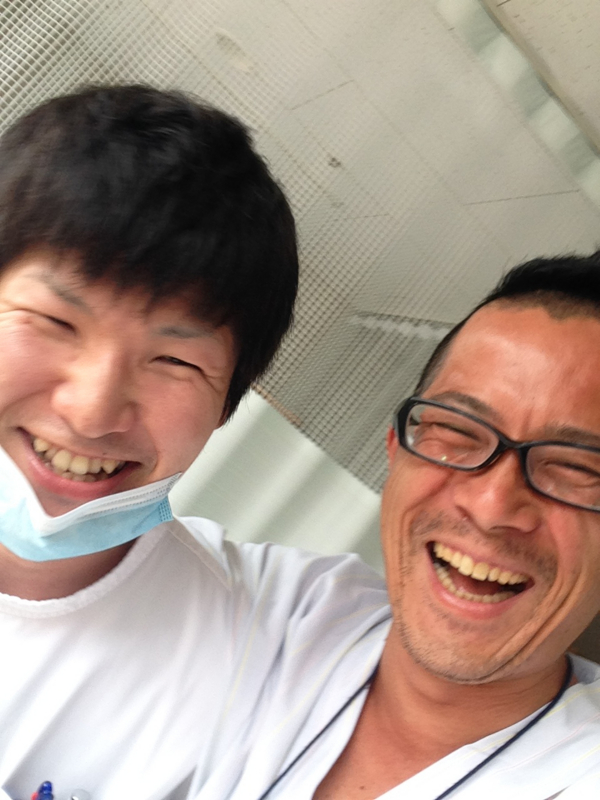 手術前に医者と