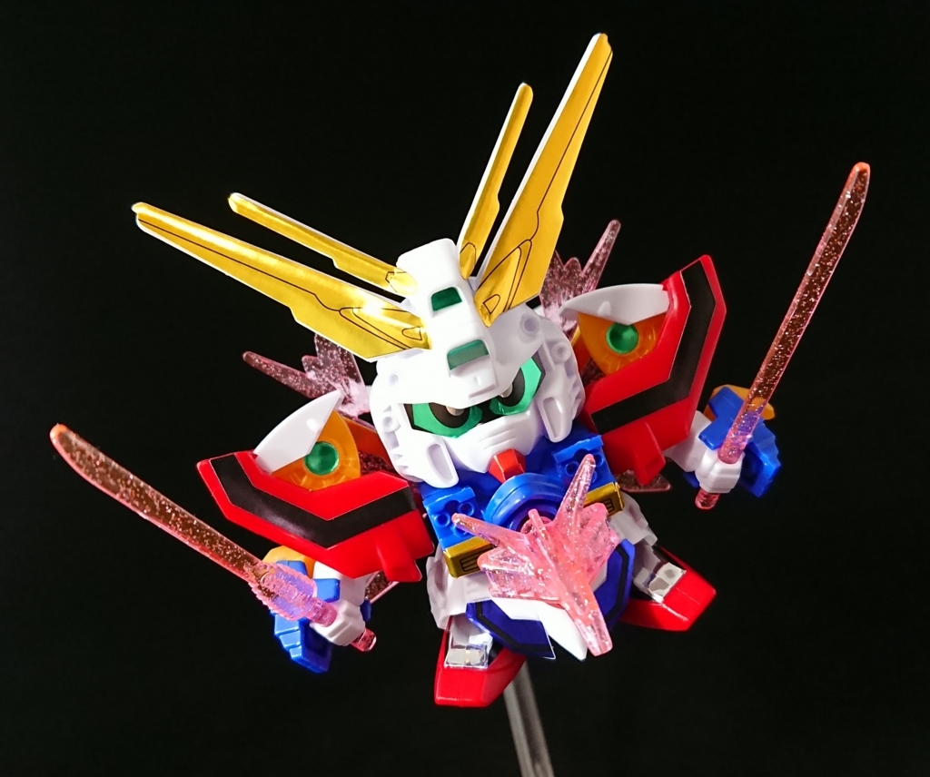 BB戦士No.138 Gガンダム レビュー と ラメ入りクリアパーツの