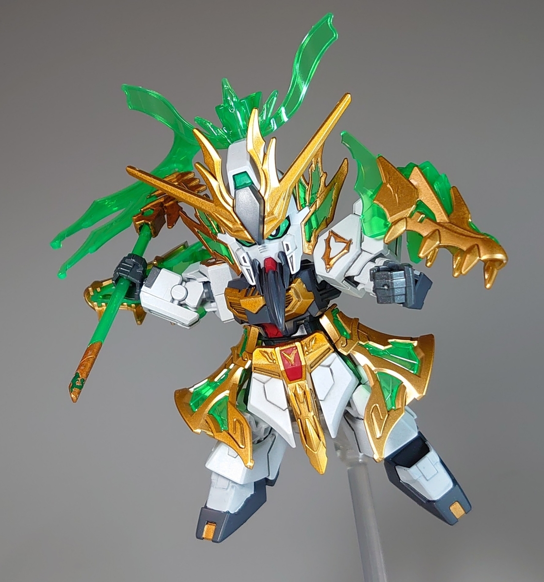 SDガンダム 三国創傑伝 02 関羽雲長νガンダム 塗装レビュー - レイド