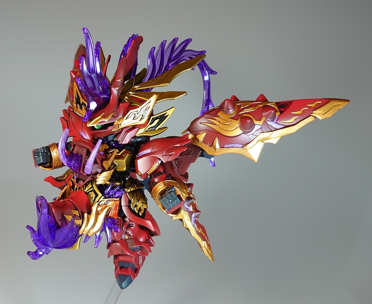 SDガンダム 三国創傑伝 09 貂蝉クシャトリヤ 塗装レビュー ギミック