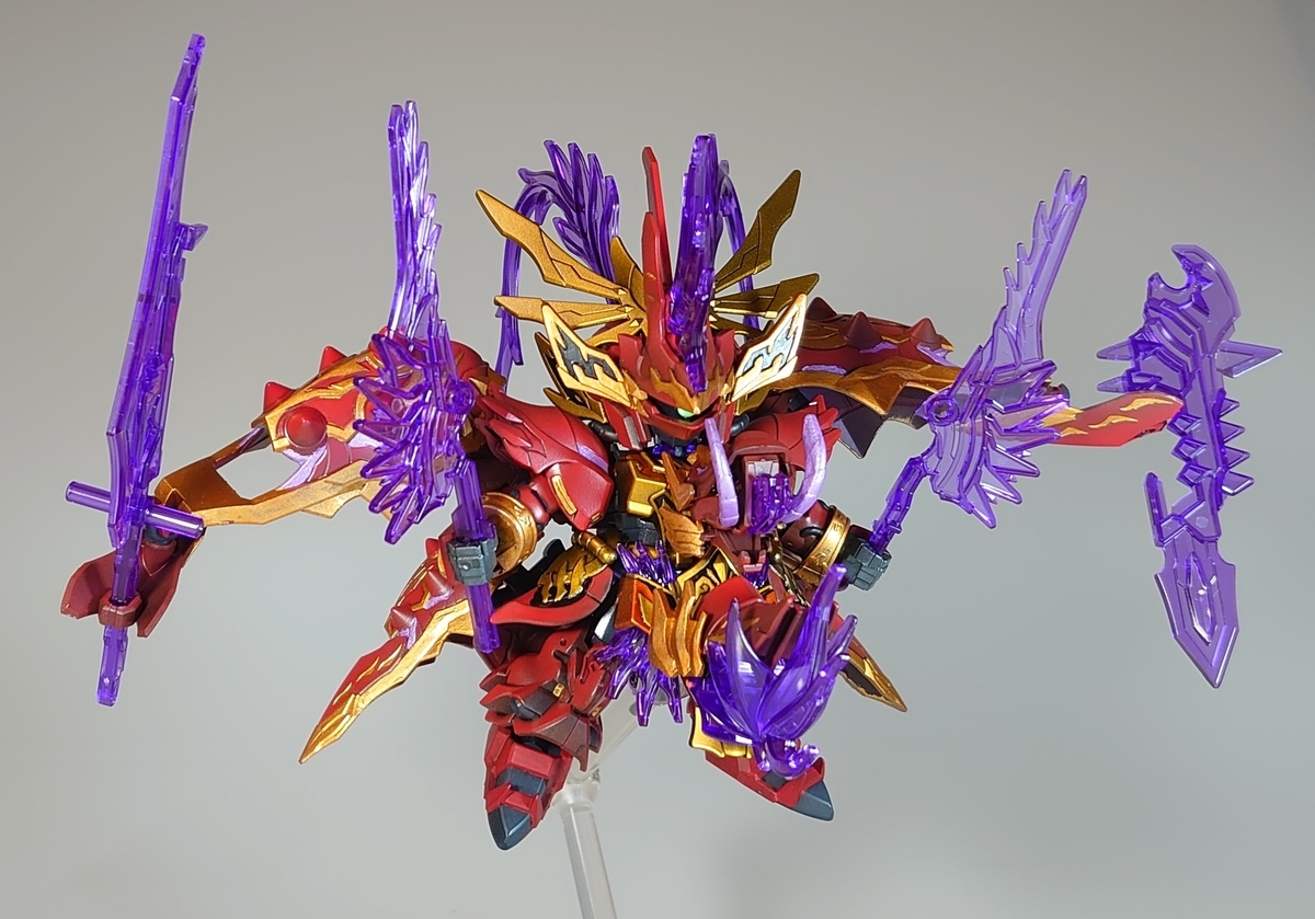 SDガンダム 三国創傑伝 09 貂蝉クシャトリヤ 塗装レビュー ギミック