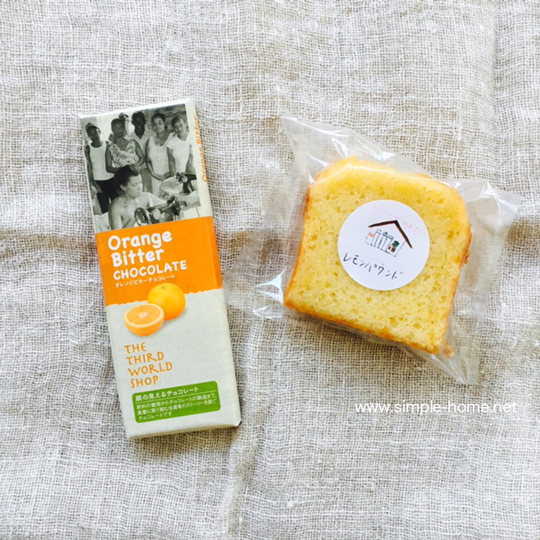 チョコレートとパウンドケーキ