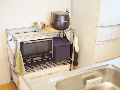 無印良品週間に駆け込み キッチン食品収納の見直しbefore ポリプロピレンケース導入予定 ゆとりミニマリスト暮らし