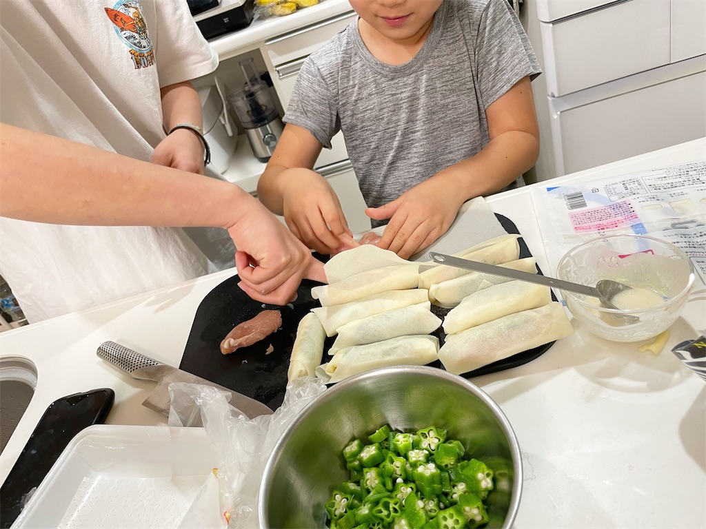 姉弟クッキング 子供達に作ってもらった料理 Maiのおうちblog Simple Life