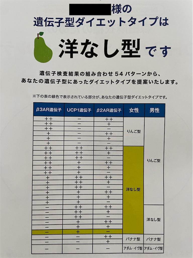 DHC】肥満関連遺伝子キットの結果報告！ - maiのおうちblog 〜simple life〜