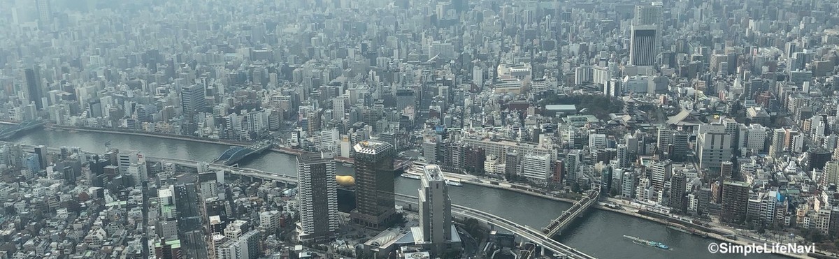 スカイツリーカフェからの展望