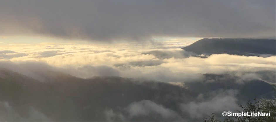 雲海スポットからの眺め