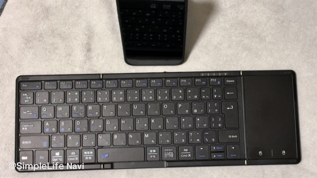 iPhoneとOmikamoキーボードの組み合わせ