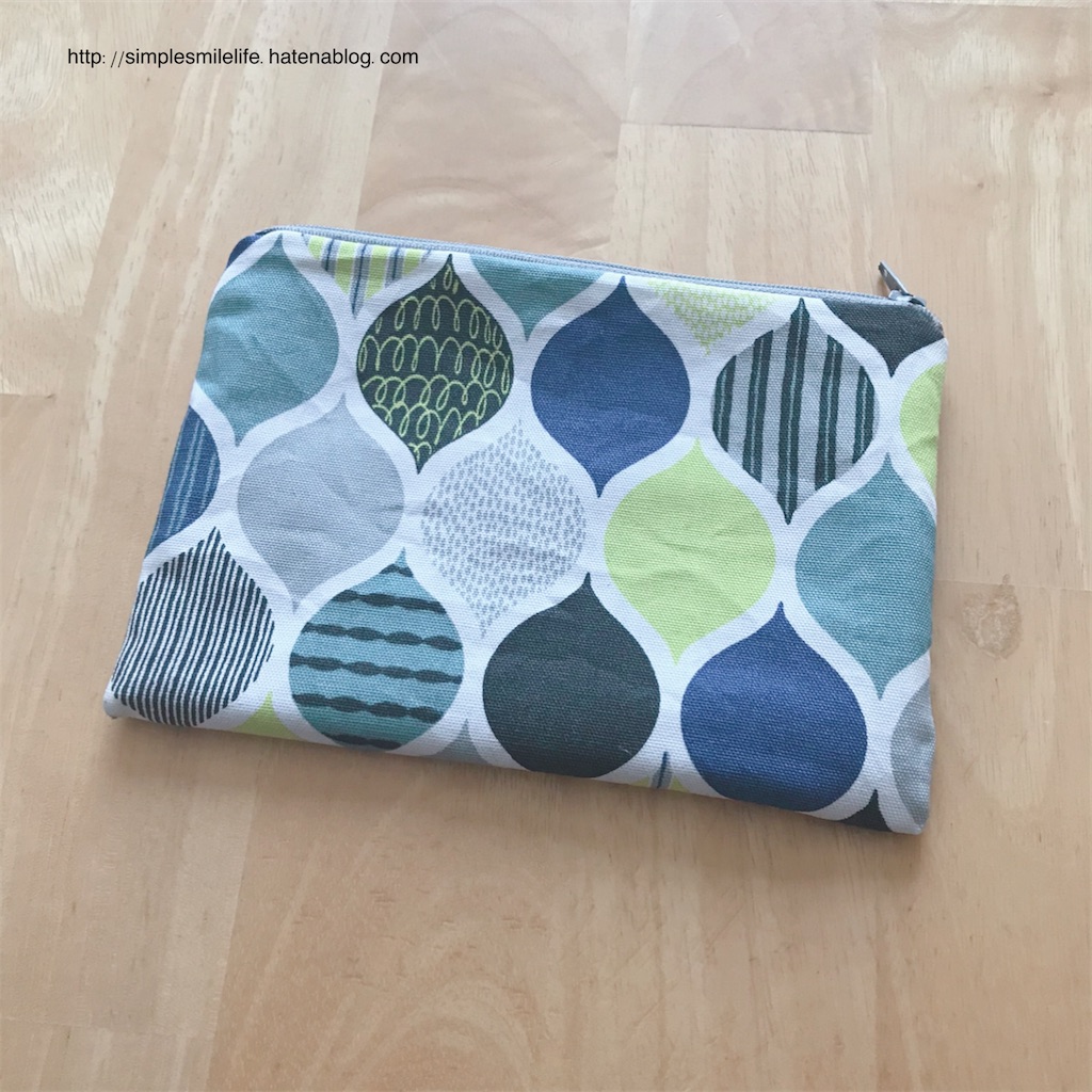 久しぶりのお裁縫で手作りポーチ シンプル 丁寧に暮らしたい