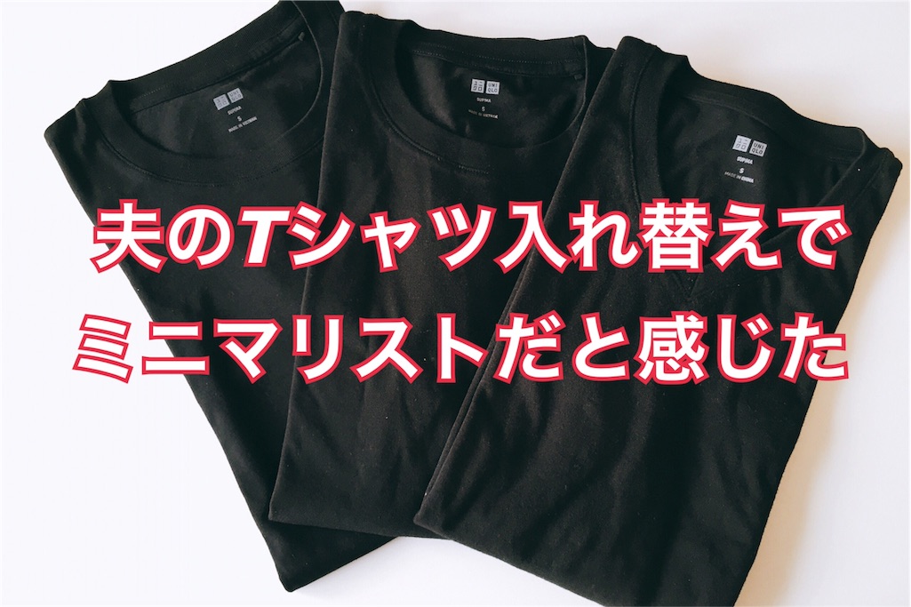 ファッション 半袖tシャツ入れ替えで 夫がミニマリストだと感じた話 私の小さい暮らし