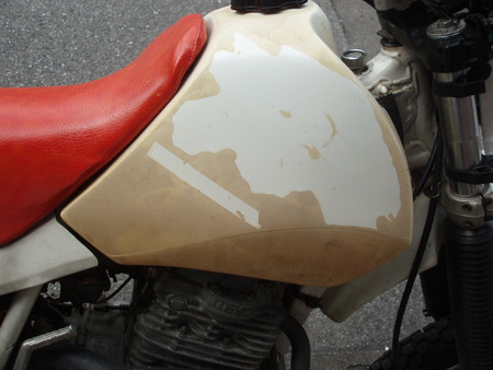 1993 HONDA ホンダ XR600R PE04 ポリ タンク ガソリン燃料 HONDA XR600R タンク研磨 - シングル スマイル