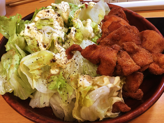 鶏胸肉から揚げ 超大盛り 肉肉肉 実観