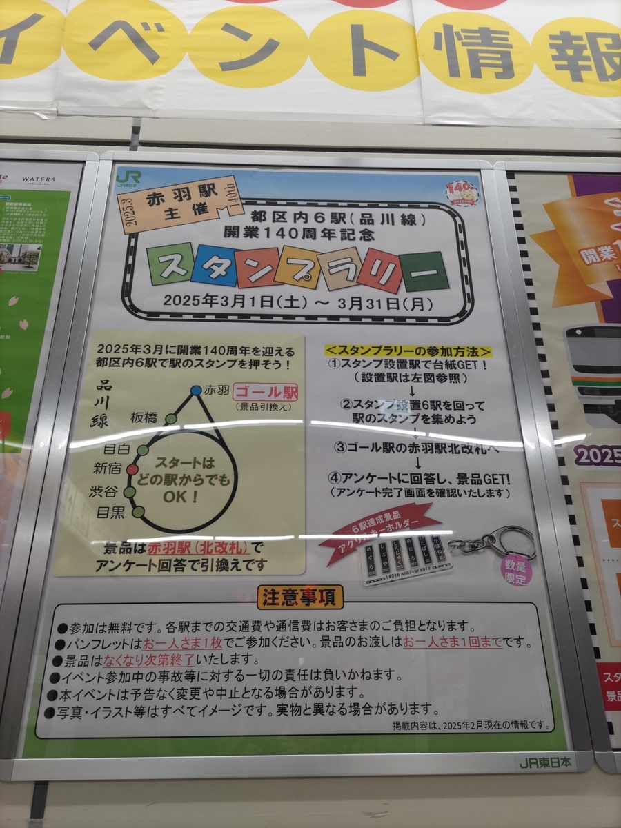 トレインスタンプラリー 全6駅 （「JR東日本 トレインスタンプ