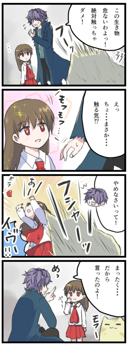 針猫に触りたいイヴ