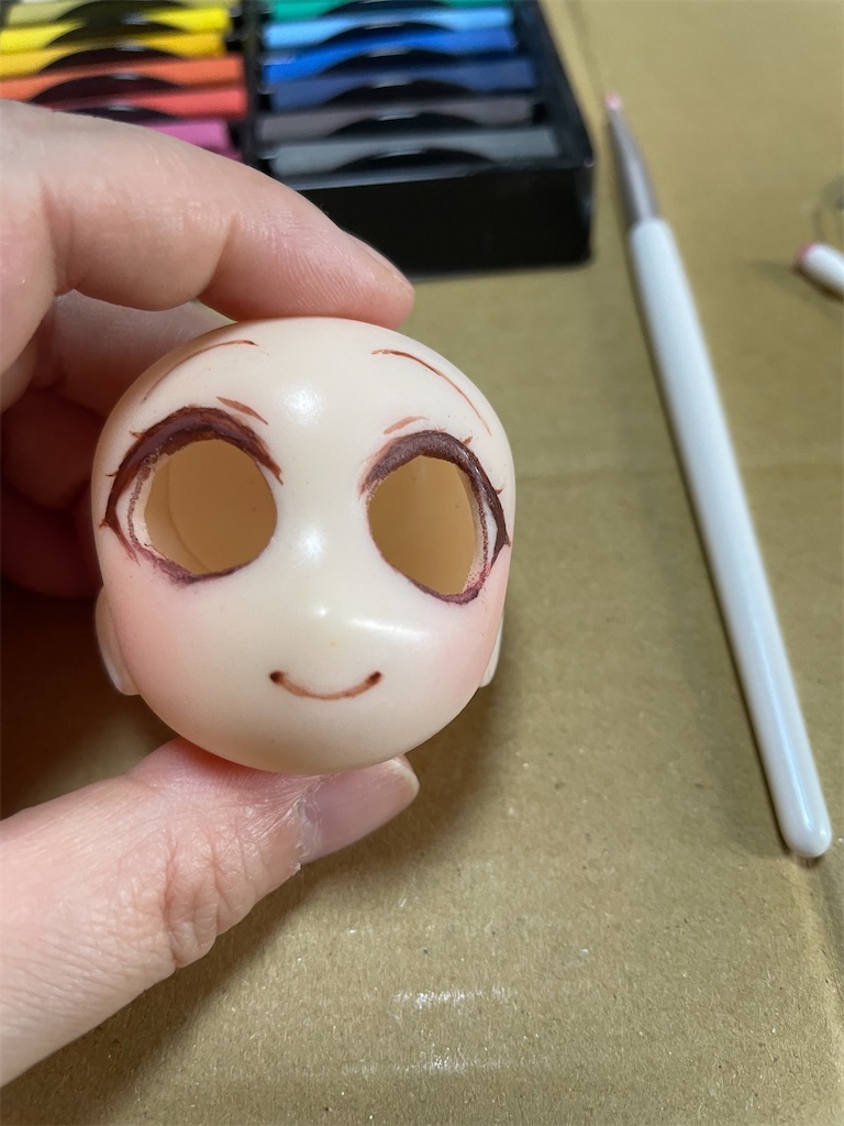 セリアドール ヘッドのみ 女の子 虐げ メイク カスタム(展示)