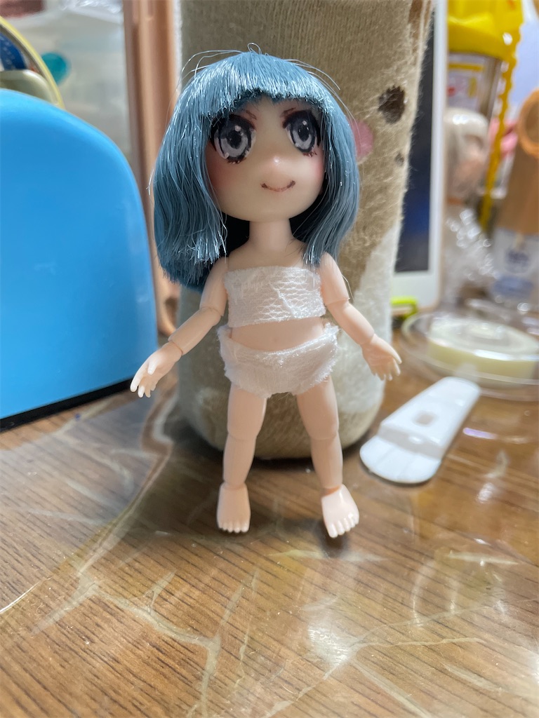 セリアの7cmドール素体に下着を作りました。【型紙作り〜完成まで