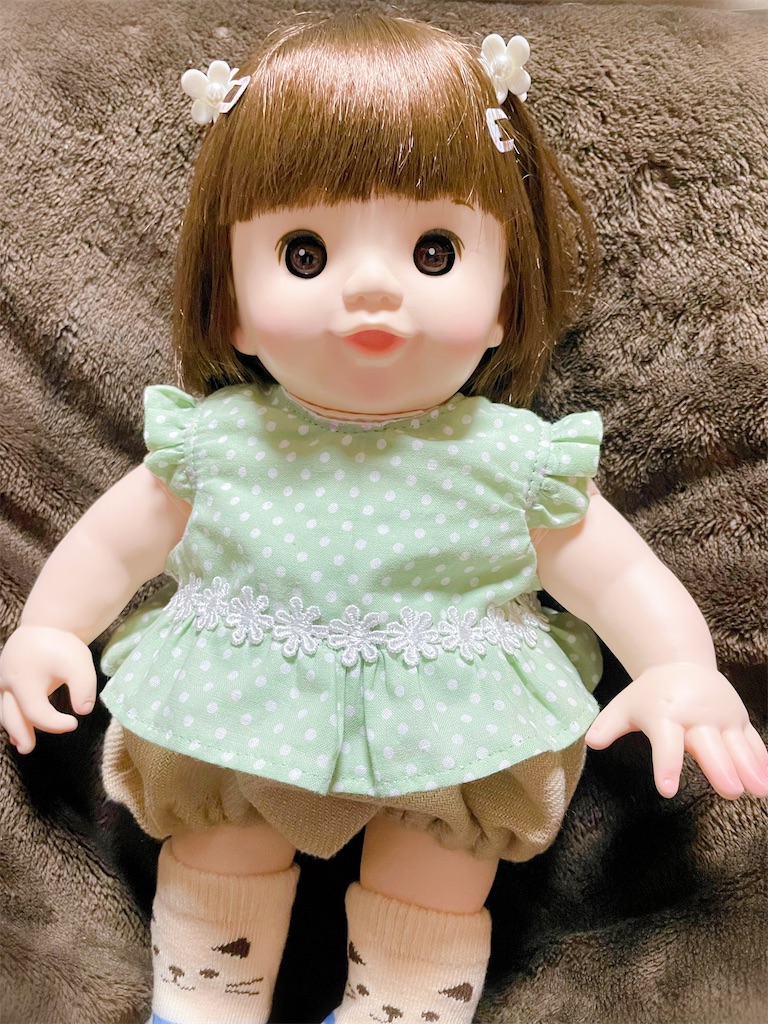 ぽぽちゃん】上着とかぼちゃパンツを作りました。 - おりヅル千舞