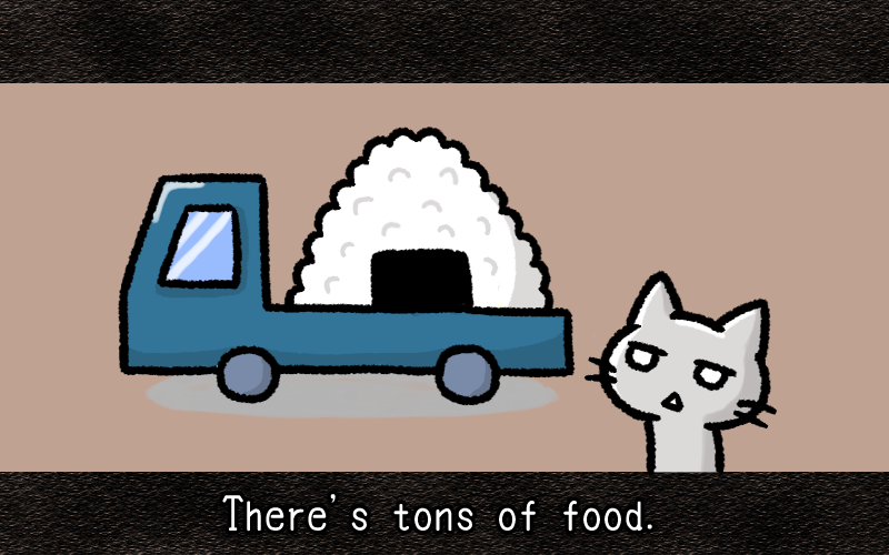 There is tons of food