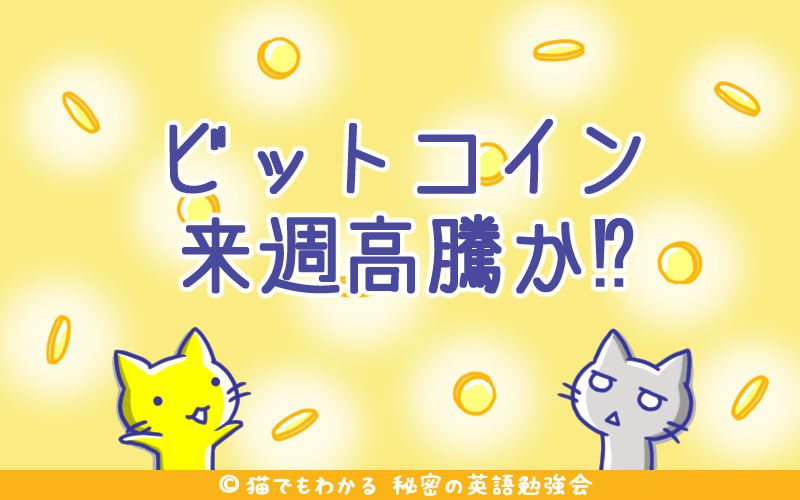 来週のコンセンサス会議でビットコインが大きく高騰する トム リー氏の強気予想 猫でもわかる 秘密の英語勉強会