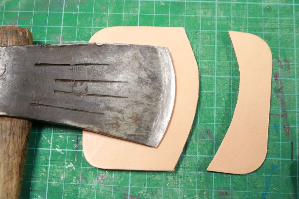 斧のレザーシースを自作しました【レザークラフト】 - 田舎ぐらしの 