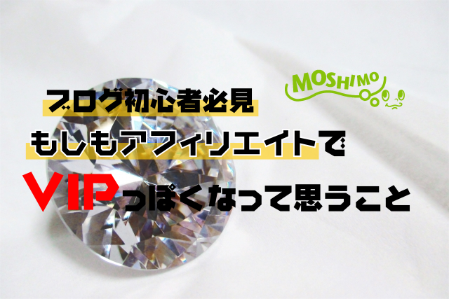 【ブログ初心者必見】もしもアフィリエイトでVIPっぽくなって思うこと