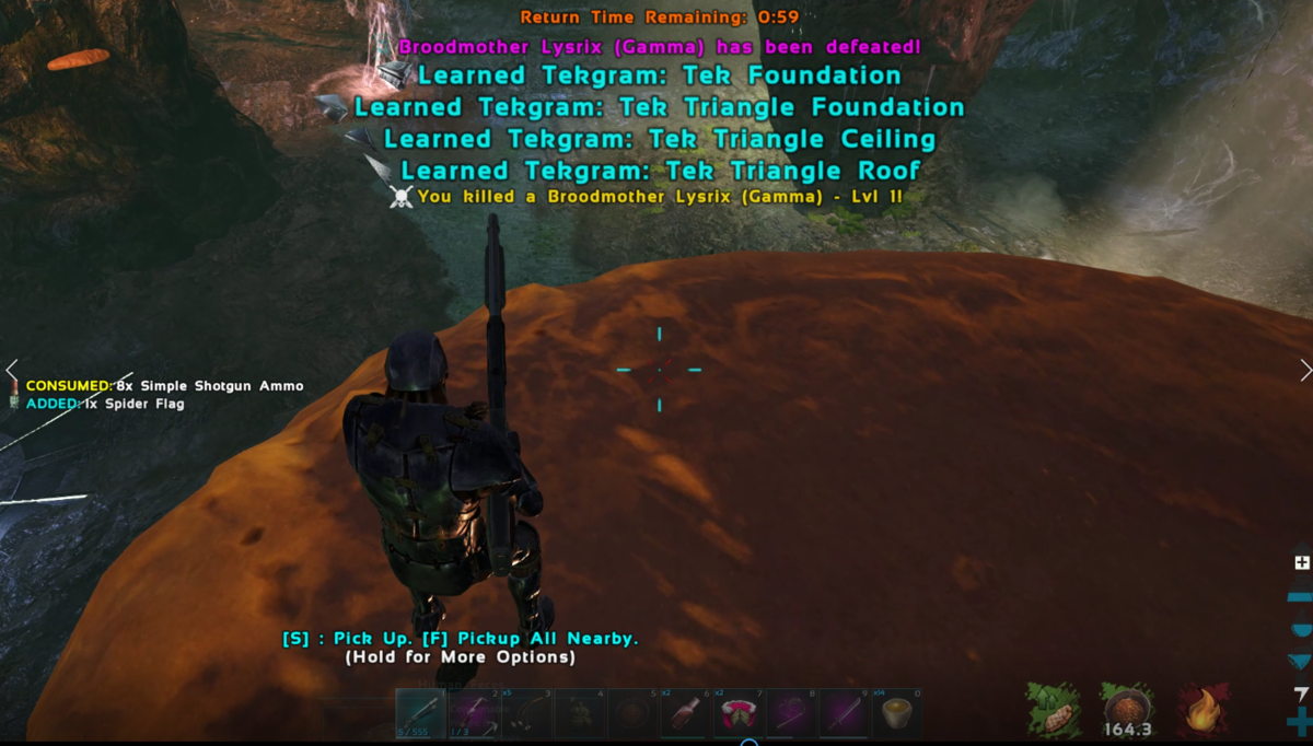 Ark Official Solo Pvp アイランド ブルードマザーガンマ ショットガン に行ってみた Ark Solo Pvp