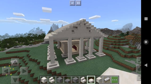 小高い山に作る神殿の作り方 Sくんのminecraft