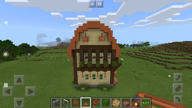 ギャンブレル屋根の建物を紹介 牧場施設にピッタリの可愛い建物 Sくんのminecraft