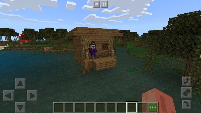 自然生成の魔女の家改装方法 Sくんのminecraft