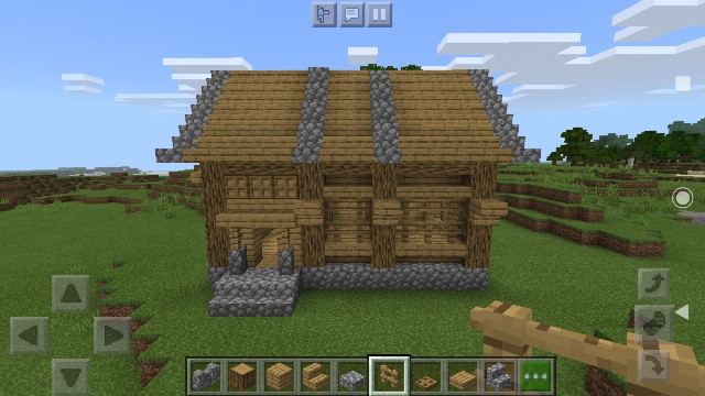 丸石とオークで作る初心者向けの家の作り方 マイクラ Sくんのminecraft