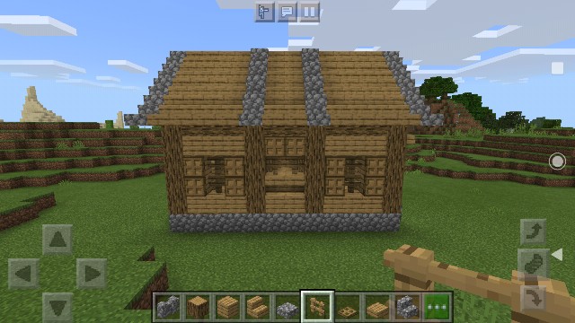 丸石とオークで作る初心者向けの家の作り方 マイクラ Sくんのminecraft