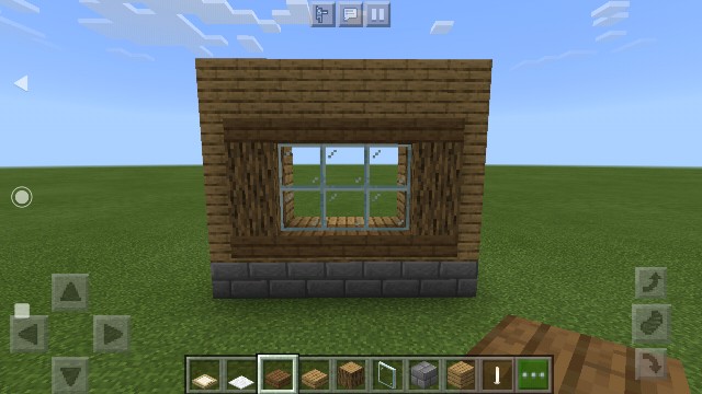 出窓の作り方 壁に自然な凹凸をつける方法 マイクラ Sくんのminecraft