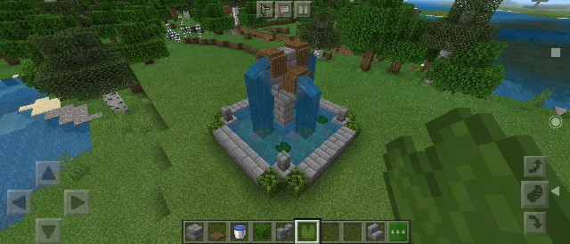 ファンタジー調な噴水公園の作り方 マイクラ Sくんのminecraft