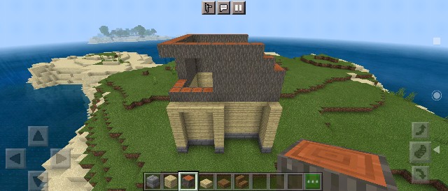 出窓が特徴的な片流れ屋根ハウスの作り方 マイクラ Sくんのminecraft 出窓が特徴的な片流れ屋根ハウスの作り方 マイクラ Sくんのminecraft