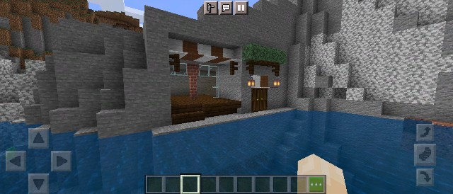 岩壁を削って作るカフェの作り方 マイクラ Sくんのminecraft
