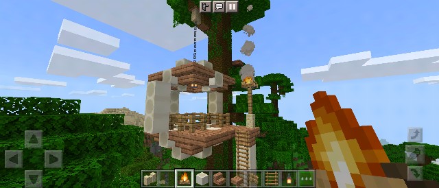 部族風 骨を使ったツリーハウスの作り方 マイクラ Sくんのminecraft