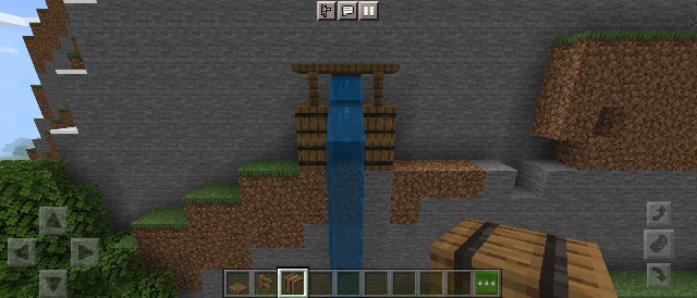 自然に岩壁から湧き出ている水を装飾する方法 マイクラ Sくんのminecraft