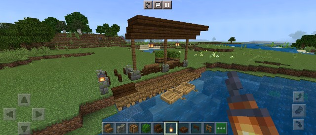 ちょっとした孤島や入江の装飾に 船着き場の作り方 マイクラ Sくんのminecraft