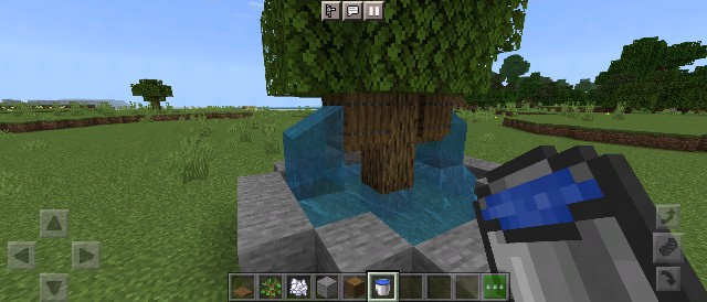 マイクラ 樫の大木を使った噴水の作り方 マインクラフト Sくんのminecraft