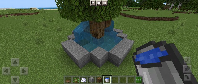 マイクラ 樫の大木を使った噴水の作り方 マインクラフト Sくんのminecraft