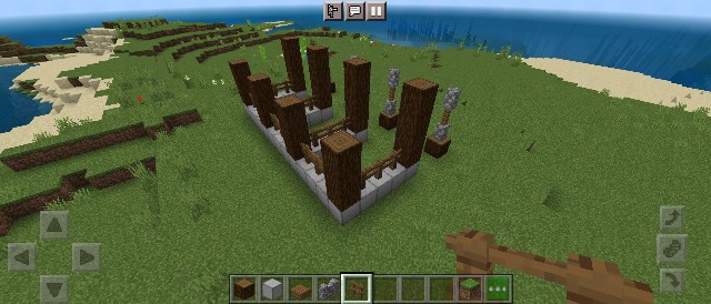 マイクラ 簡易的に余った素材で作れる馬小屋の作り方 マインクラフト Sくんのminecraft