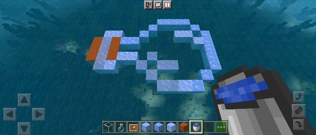 マイクラ 水入り瓶型 海上足場の作り方 マインクラフト Sくんのminecraft