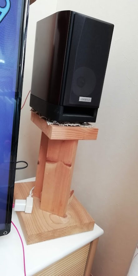 スピーカースダンド、ギターハンガー壁掛け 自作 : 簡単DIY （その2