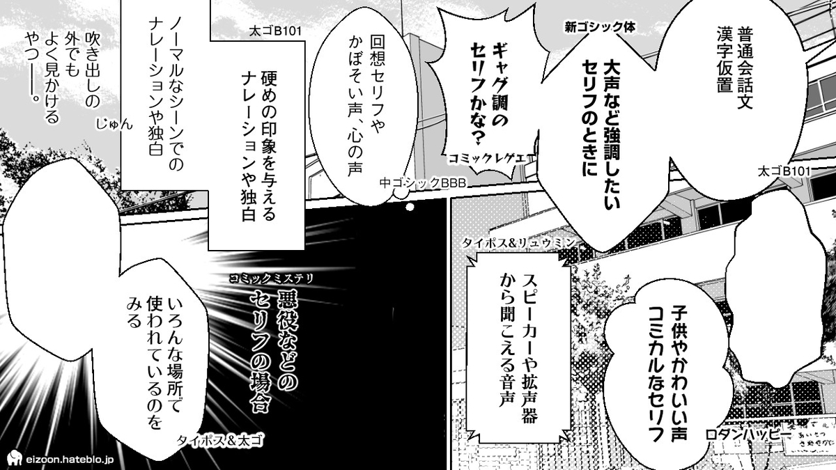 Netyasun 漫画 フォント モリサワ
