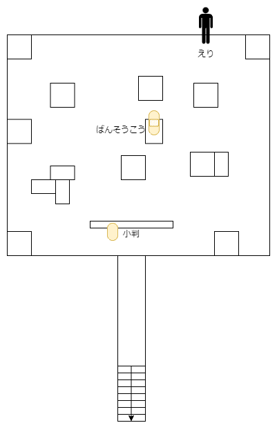 花子さん マップ 第四章地下室