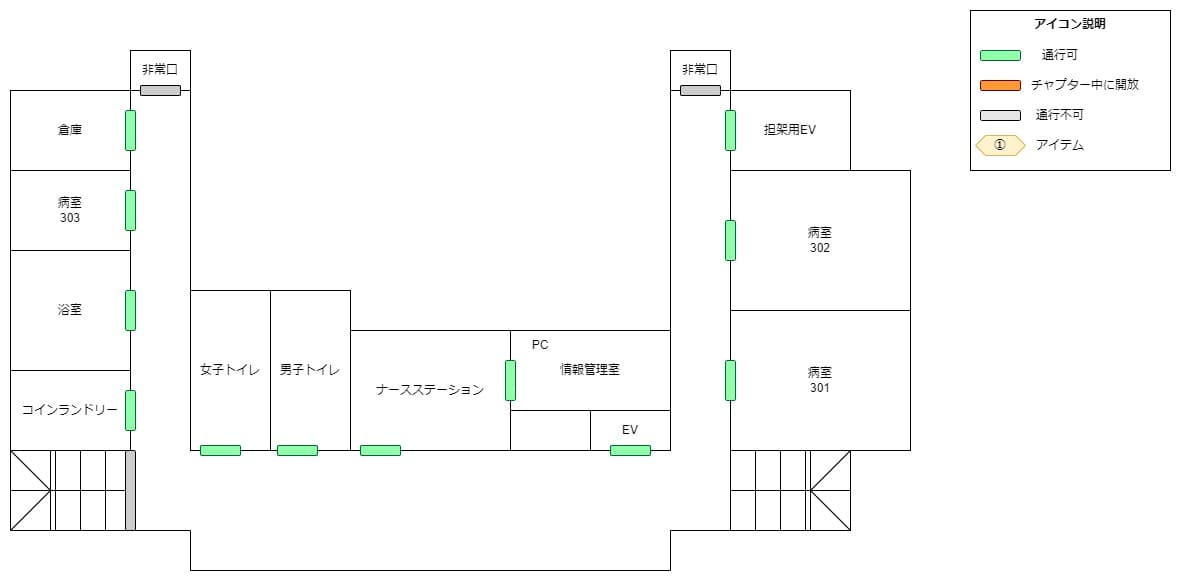 葬回診_マップ_Ch5_3F