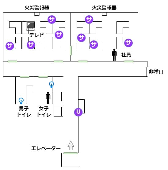 夜間警備_マップ_2階_サポーター