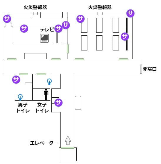 夜間警備_マップ_3階_サポーター