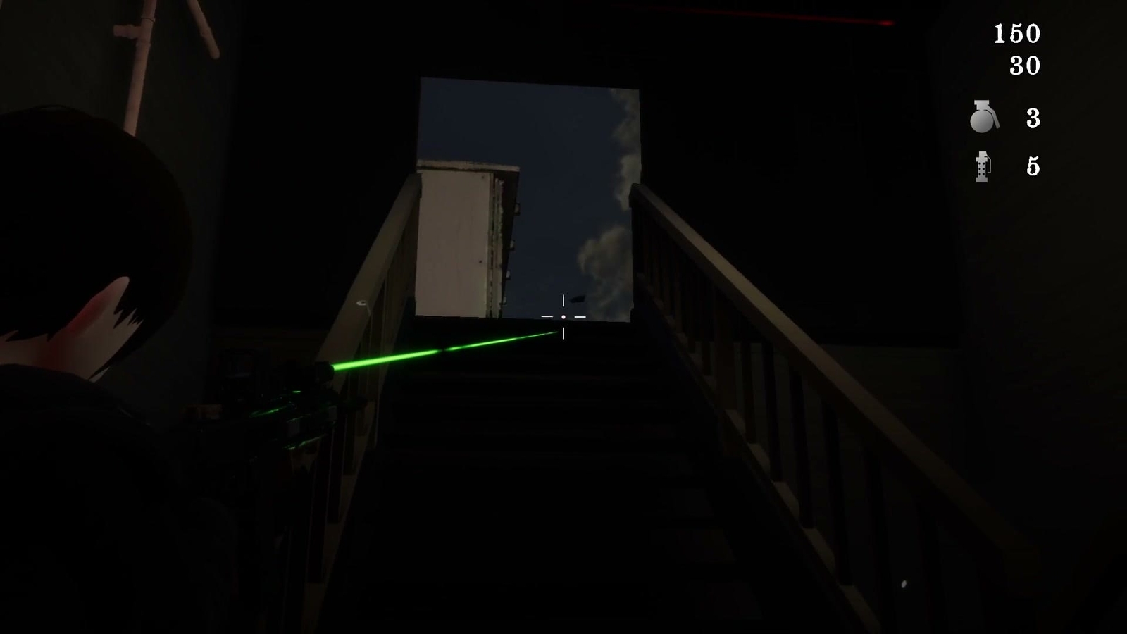Kinki_Spiritual_Affairs_Bureau_3_granade_from_stairs