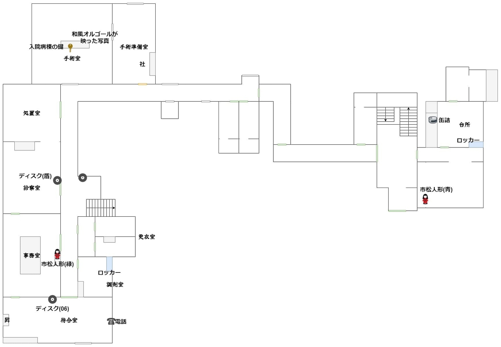 Yonesawara_Hospital_map_3_1F